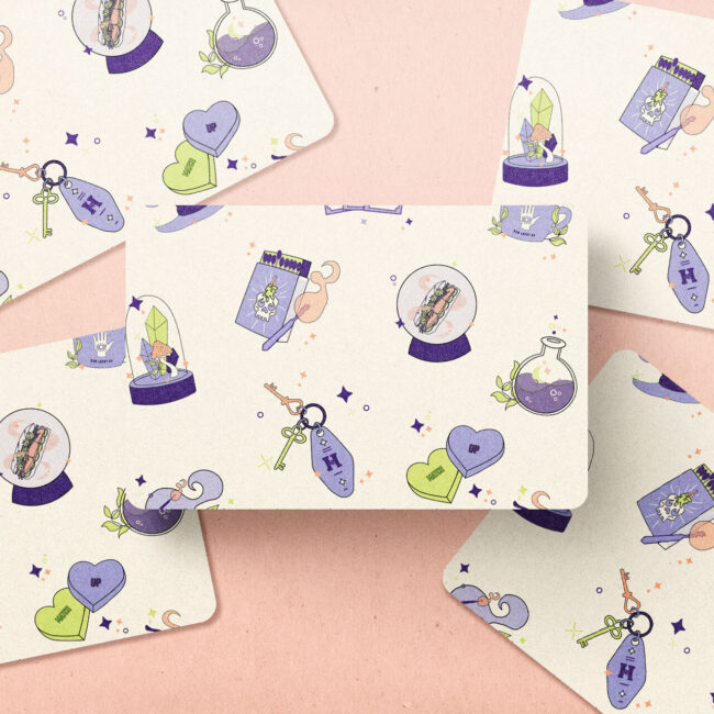 Business Cards Hexenzirkel Skillsharing Community handgezeichnete Illustrationen NOVA AND BOW Brand und Webdesign Yvonne Homann Isernhagen Hannover