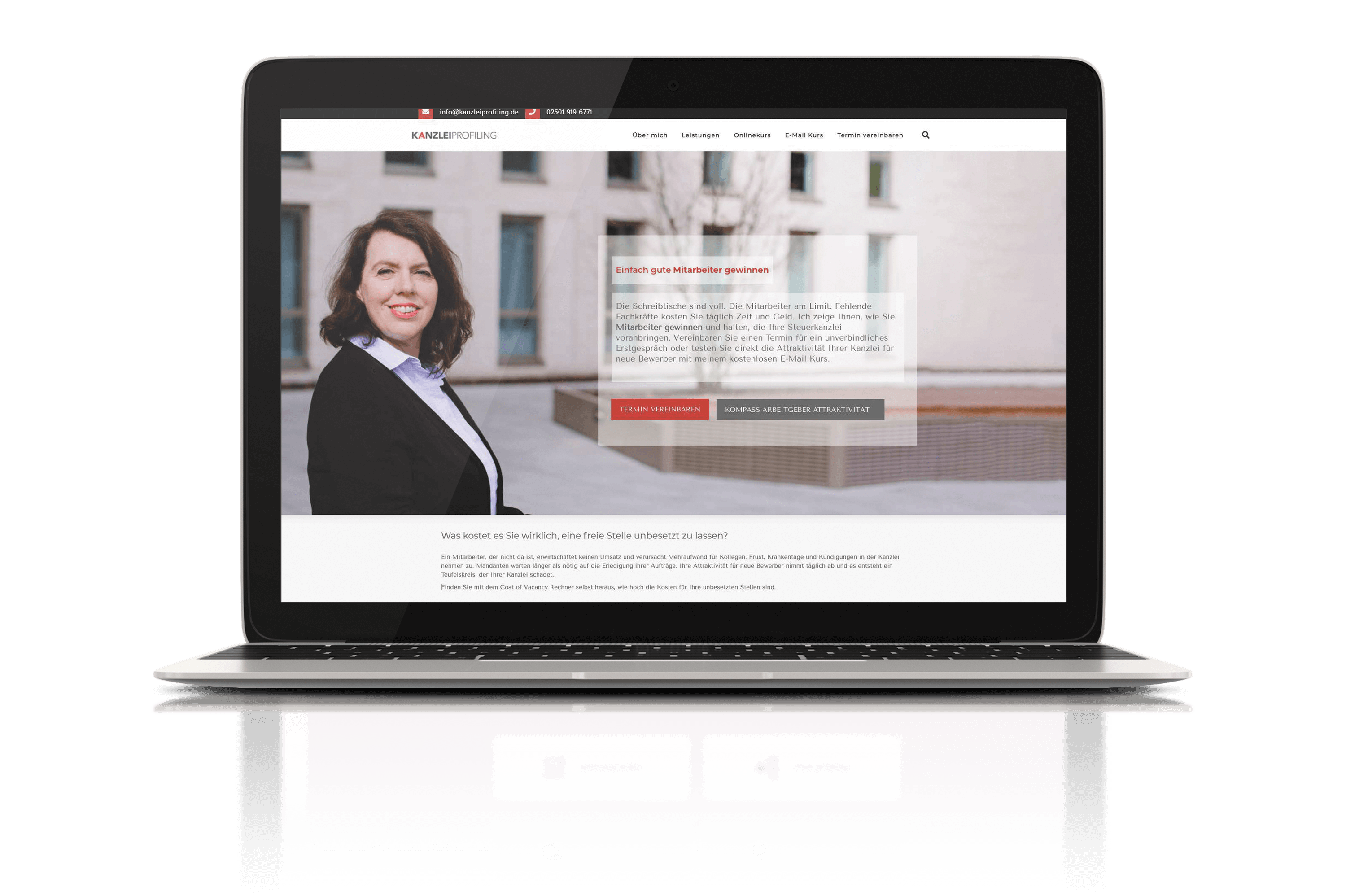 Kanzleiprofiling Website vor dem Website Relaunch NOVA AND BOW Brand und Webdesign Yvonne Homann Isernhagen Hannover