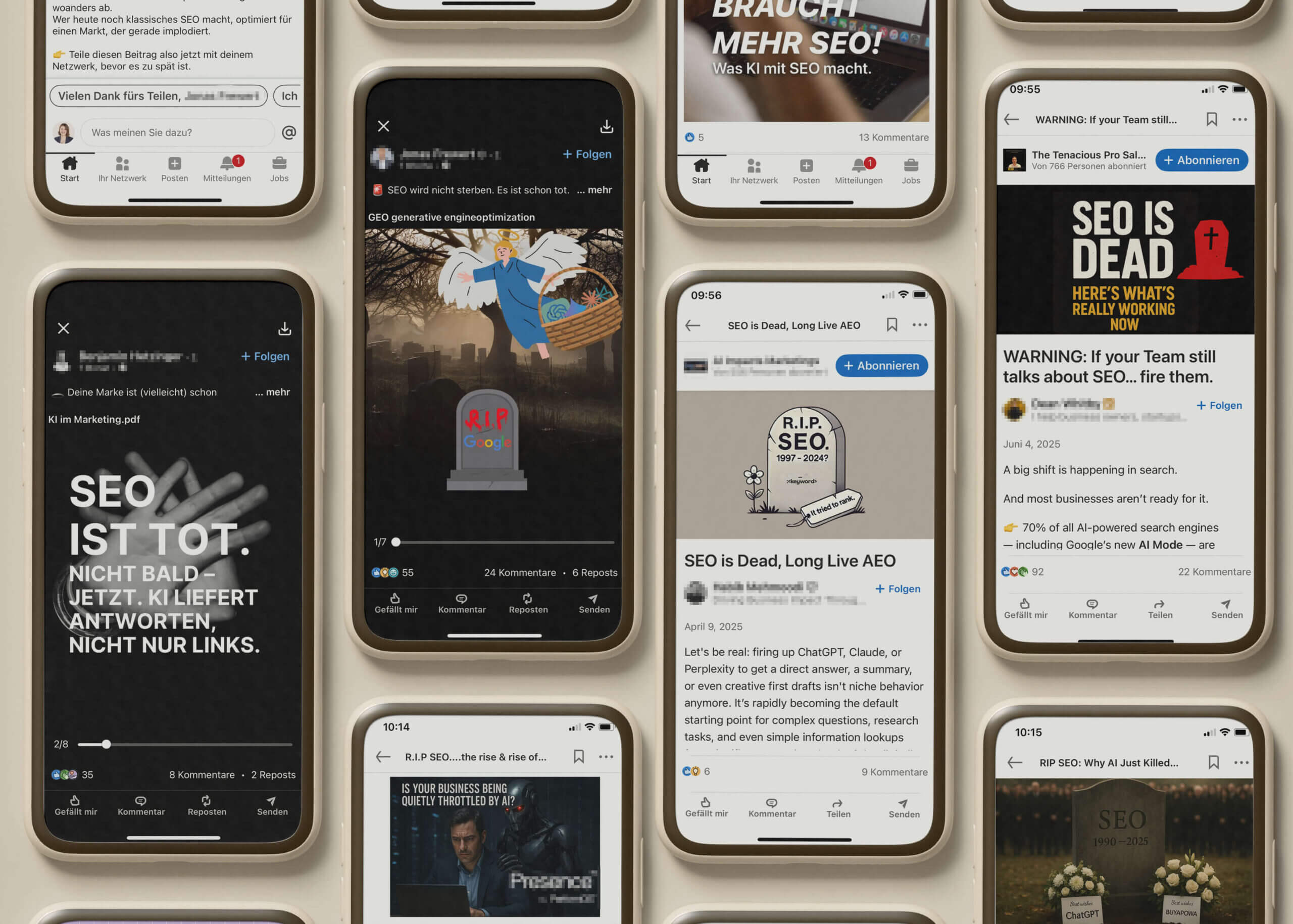 SEO-2025-LinkedIN-Posts-SEO-ist-tot-Panikmache-NOVA-AND-BOW-Yvonne-Homann